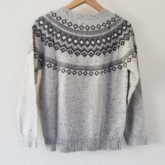 NWT - Weatherproof Vintage Ladies' Gray Fairisle Sweater - Size XL - Picture 5 of 7